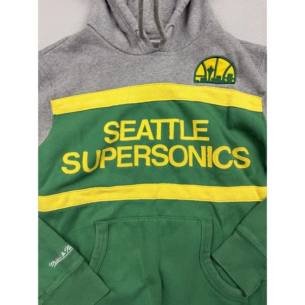 Mitchell & Ness Seattle SuperSonics Hoodie Medium NBA Hardwood Classics Green